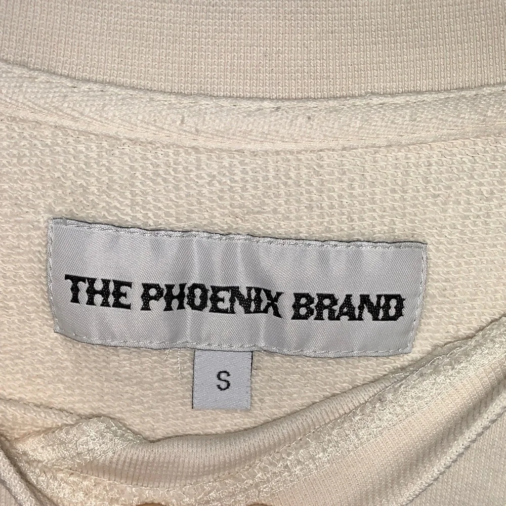 The Phoenix Brand Burnout Crewneck Sweatshirt S99-48 with Red Floral Patch